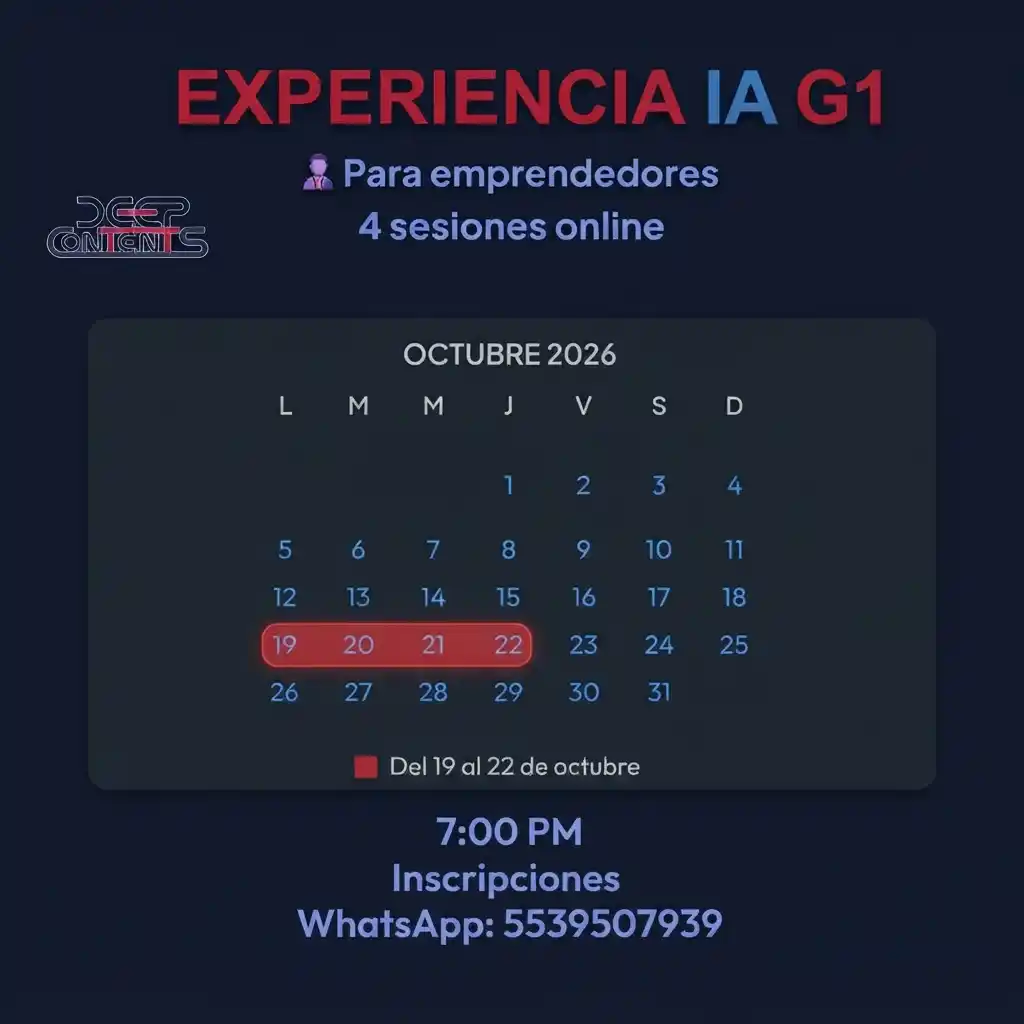 Calendario Experiencia G1